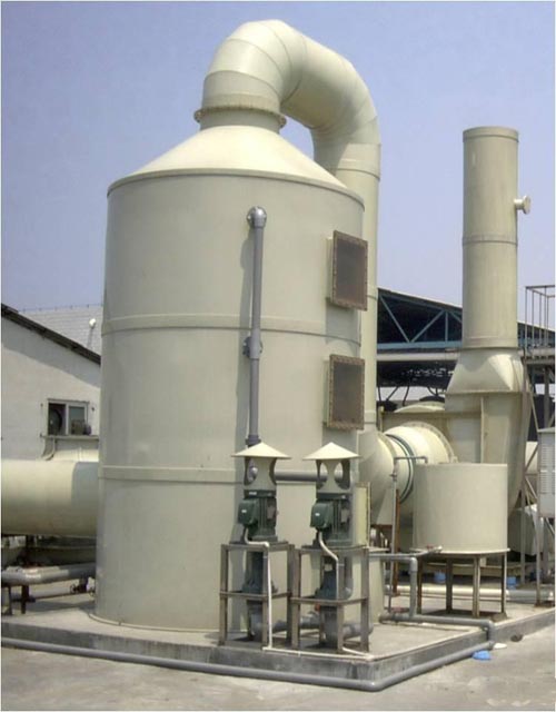 噴淋塔，注塑機廢氣處理噴淋方法　注塑車間氣味凈化設(shè)備